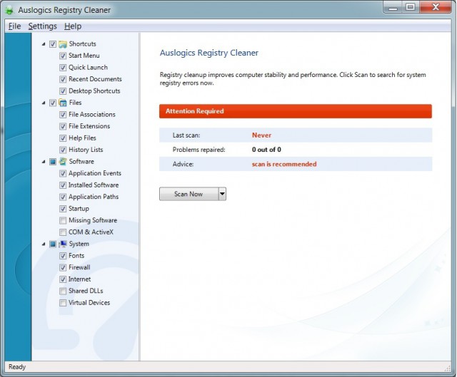 Auslogics Registry Cleaner