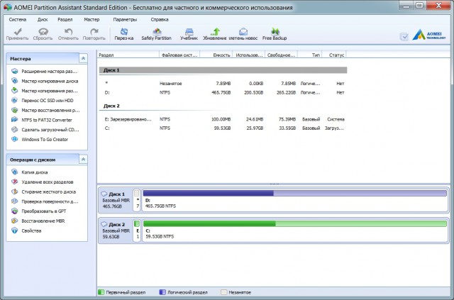 AOMEI Partition Assistant Standard Edition