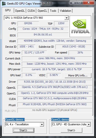 GPU Caps Viewer