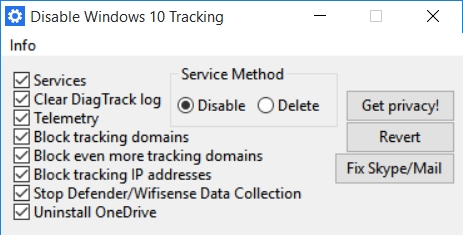 DisableWinTracking