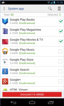 System app remover