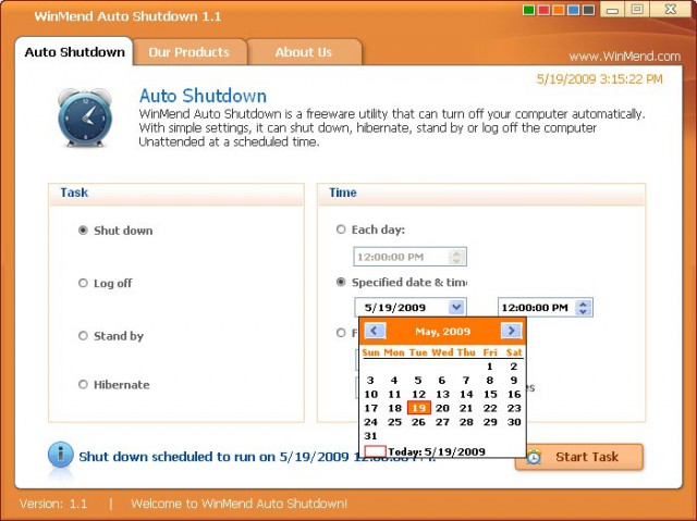 WinMend Auto Shutdown