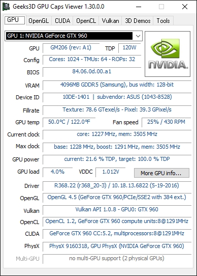 GPU Caps Viewer