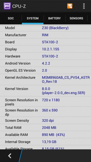 BlackBerry Z30