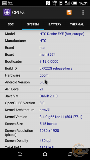 HTC Desire EYE