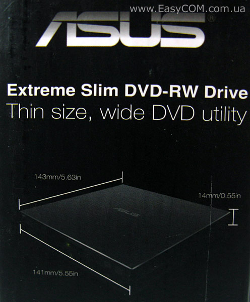 ASUS Extreme Slim DVD-RW Drive (ESEDRW-08-H)