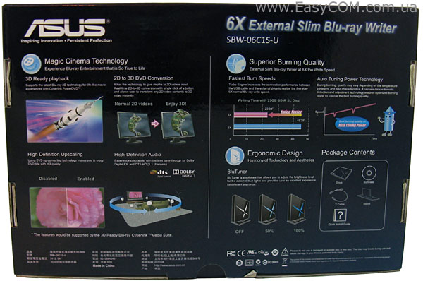 6X External Slim Blu-ray Writer (SBW-06C1S-U)