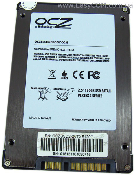 OCZ Vertex 2 SATA II 2.5" SSD 120GB OCZSSD2-2VTX120G