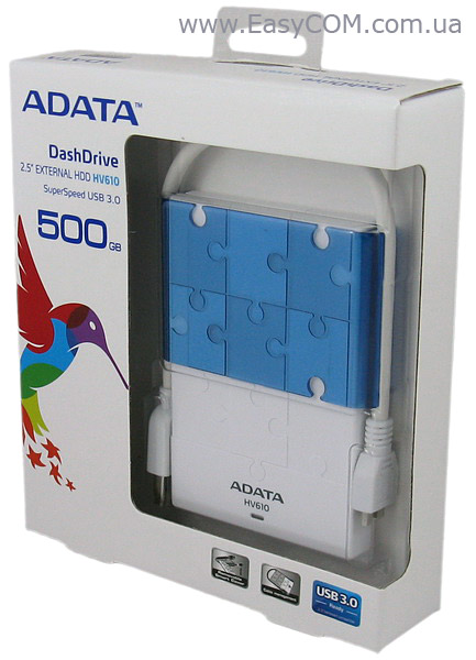 ADATA DashDrive HV610 box