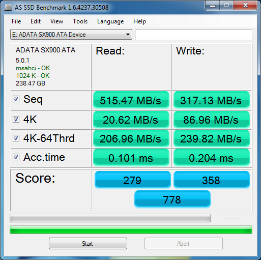 ADATA XPG SX900 test