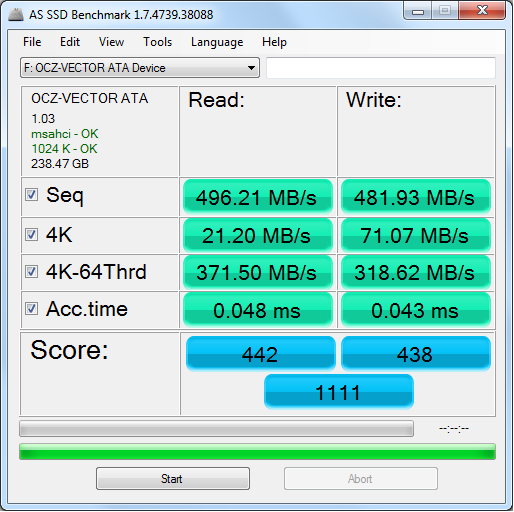 OCZ VECTOR VTR1-25SAT3-256G