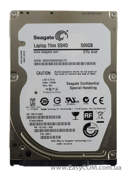 Seagate Laptop Thin SSHD ST500LM000З