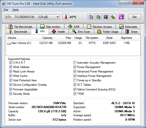 Transcend TS128GMSA740