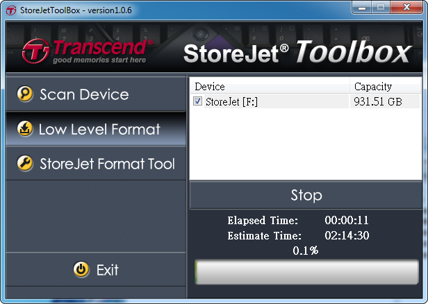 Transcend StoreJet 25A3