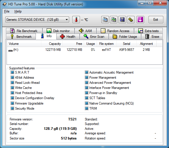 Transcend SDXC UHS-I U3 (TS128GSDU)