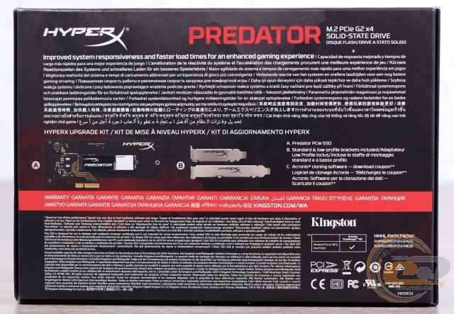 Kinston HyperX Predator PCIe SSD (SHPM2280P2/480G)