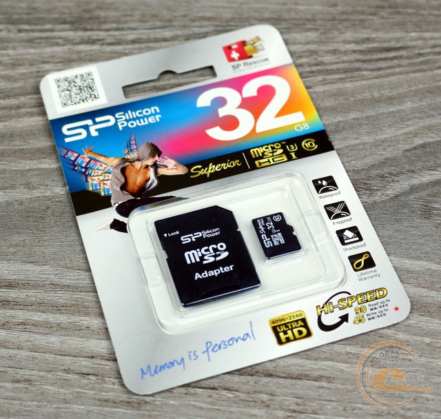 Silicon Power microSDHC Superior USH-1 (U3)