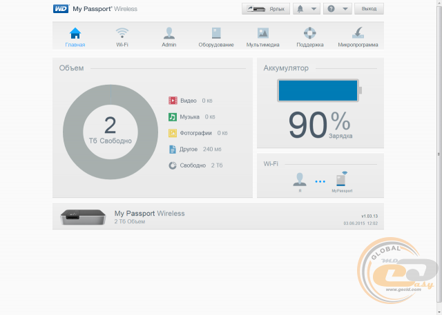 WD My Passport Wireless (WDBDAF0020BBK)