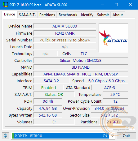 ADATA Ultimate SU800 (ASU800SS-512GT-C)