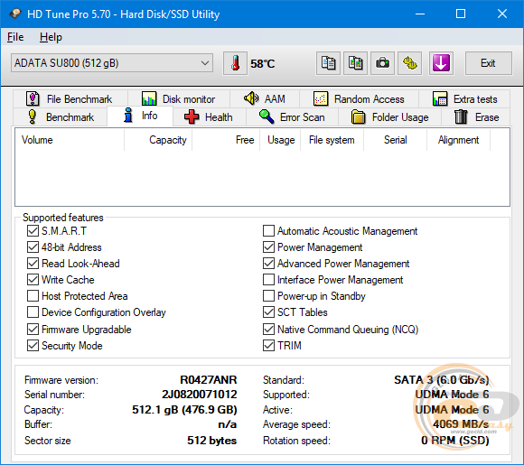 ADATA Ultimate SU800 (ASU800SS-512GT-C)
