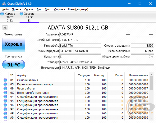 ADATA Ultimate SU800 (ASU800SS-512GT-C)