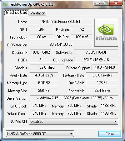 ASUS EN8600GT