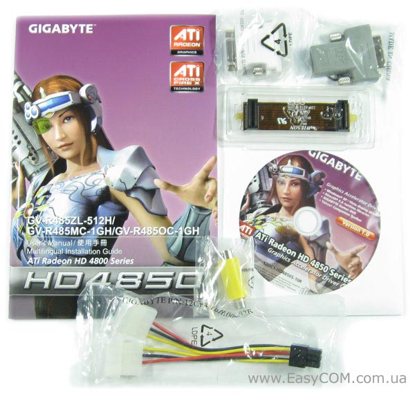 GIGABYTE GV-R485ZL-512H (Radeon HD 4850 / PCI-E 2.0 x16)
