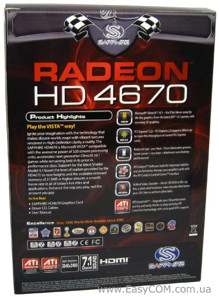 Sapphire Radeon HD 4670 1GB DDR3 PCI-E