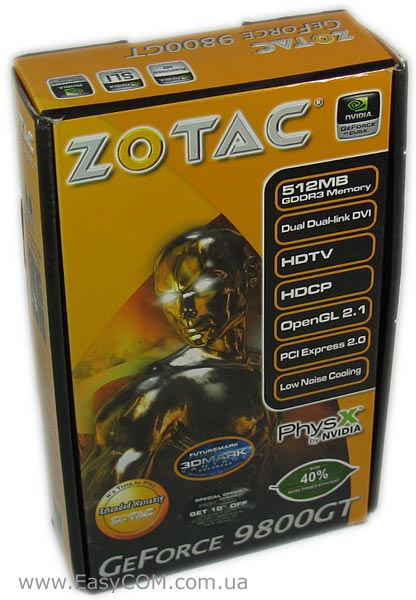ZOTAC GeForce 9800 GT ECO (ZT-98GES3G-FSL)