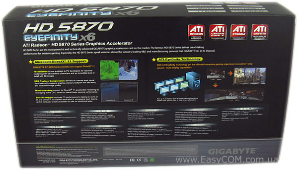 GIGABYTE Radeon HD 5870 Eyefinity x6 Edition