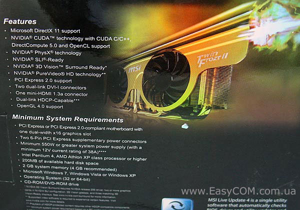 MSI N465GTX Twin Frozr II Golden Edition