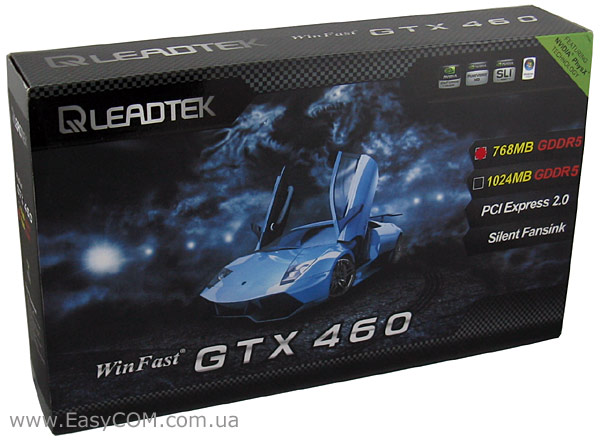 Leadtek WinFast GTX 460 768MB (GTX460-768D5-FPAS-1)