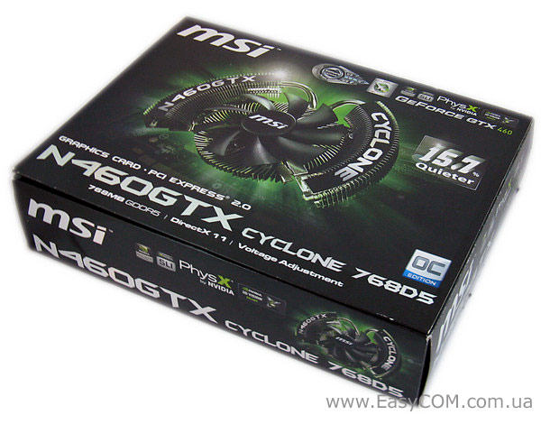 MSI N460GTX CYCLONE 768D5 ОС