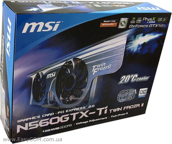 MSI GeForce GTX 560 Ti Twin Frozr II/OC