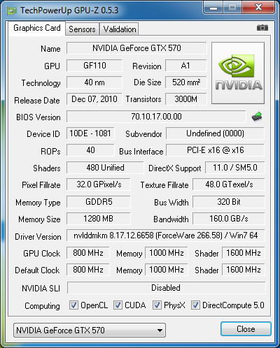 gpu-z Palit GeForce GTX 570 Sonic Platinum