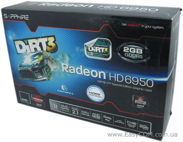 Sapphire Radeon HD 6950 DiRT 3 Edition