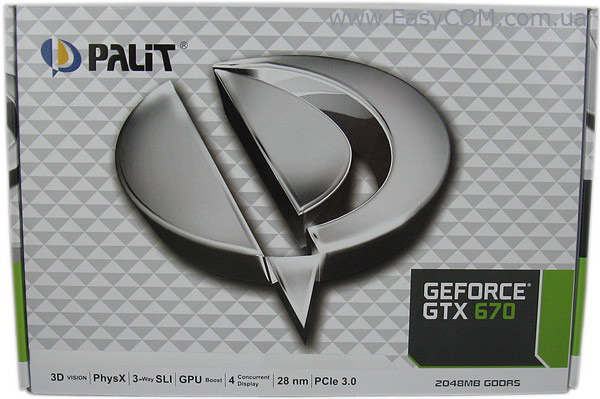 Palit GeForce GTX 670 2 ГБ GDDR5