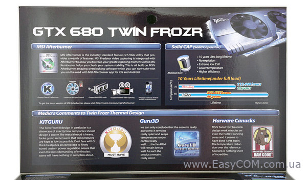 MSI N680 GTX Twin Frozr 2GD5/OC box rear