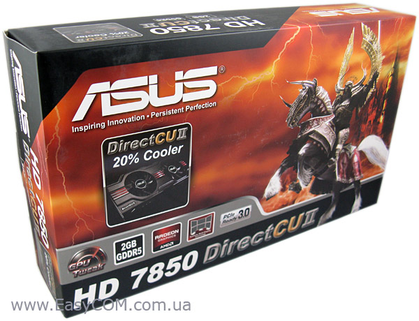 ASUS Radeon HD 7850 DirectCU II box