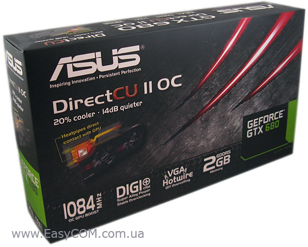 ASUS GeForce GTX 680 DirectCU II ОС box