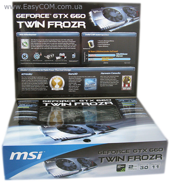 MSI GeForce GTX 660 2 ГБ GDDR5 Twin Frozr III box