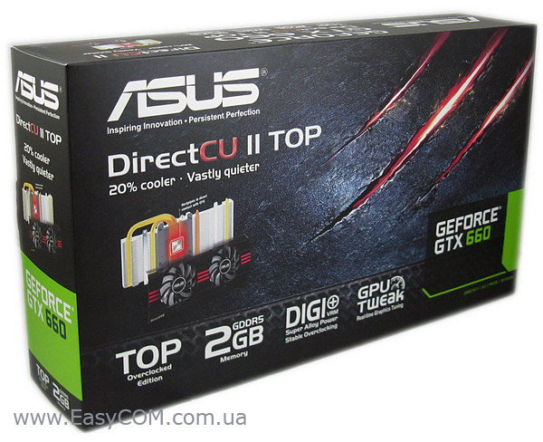 ASUS GeForce GTX 660 DirectCU II TOP box