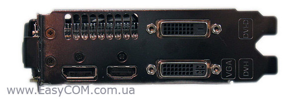 ASUS GeForce GTX 660 DirectCU II TOP ports