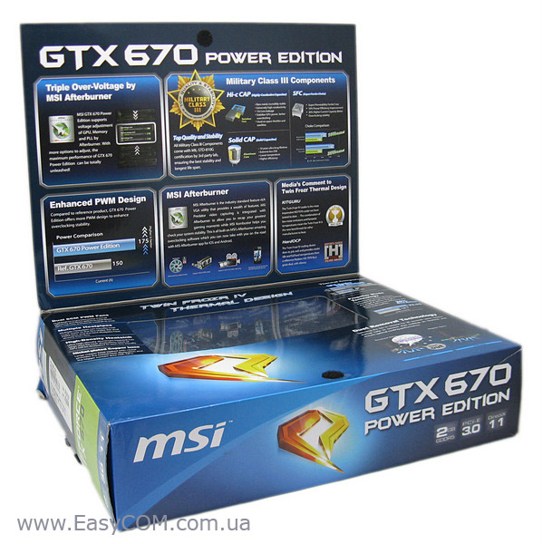 MSI GeForce GTX 670 POWER EDITION/OC box