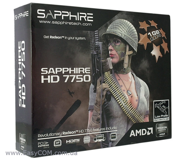 Sapphire Radeon HD 7750 1GB GDDR5 Low Profile
