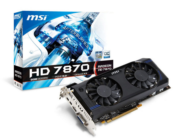 MSI Radeon HD 7870-2GD5T/OC