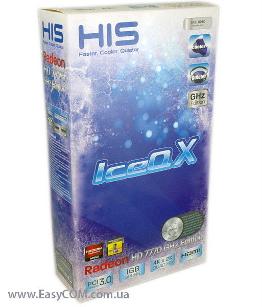 HIS 7770 IceQ X 1GB GDDR5 PCI-E DVI/HDMI/2xMini DP