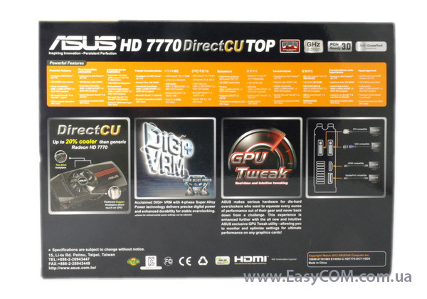 ASUS Radeon HD 7770 DirectCU TOP