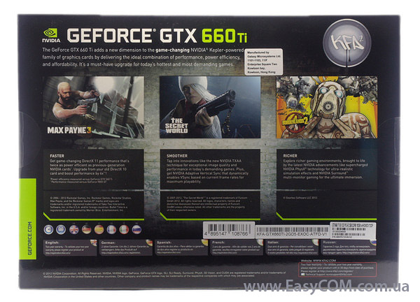 KFA2 GeForce GTX 660 Ti EX OC