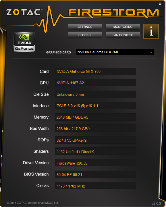 ZOTAC GeForce GTX 760 AMP! Edition